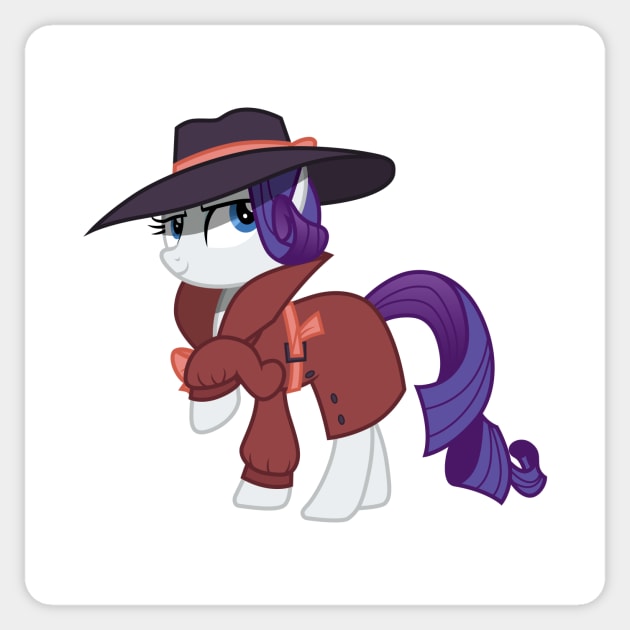 Detective Rarity Sticker by CloudyGlow